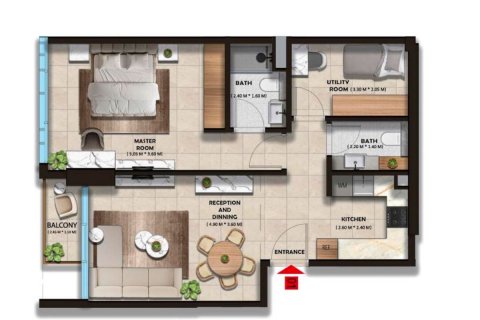 Apartment in Dubai 1 bedroom, 72 sq.m. № 109286 - photo 11