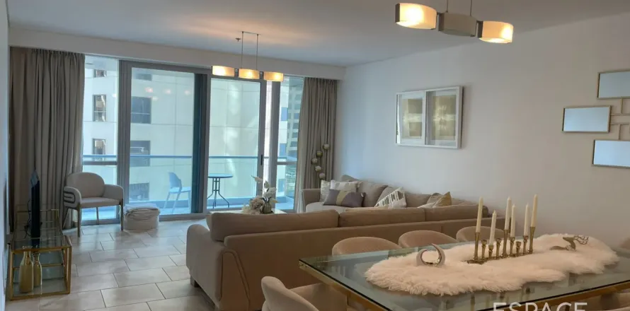 Appartement à AL FATTAN MARINE TOWERS à Jumeirah Beach Residence, Dubai, 2 chambres, 153 m², № 62997