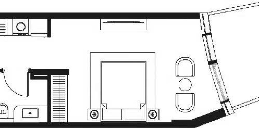 Appartement à Trussardi phase 2 à Jebel Ali, 1 chambre, 45.15 m², № 31462