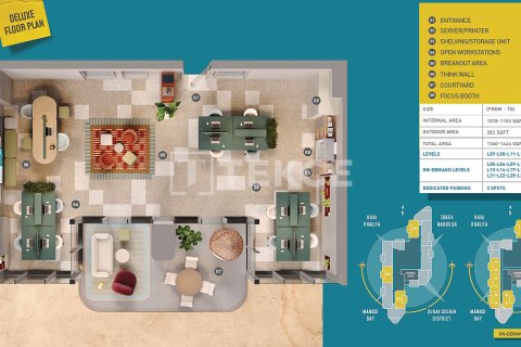 Купить офис в Бизнес-Бэе, Дубай: 2 спальни, 191м², № 99734 - фото 26