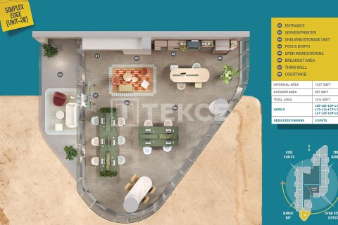 Купить офис в Бизнес-Бэе, Дубай: 2 спальни, 191м², № 99734 - фото 28