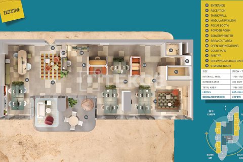 Купить офис в Бизнес-Бэе, Дубай: 2 спальни, 191м², № 99734 - фото 27