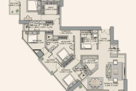 Penthouse à Downtown Dubai (Downtown Burj Dubai), Dubai, 4 chambres, 279 m², № 103541 - photo 25