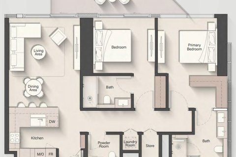 Appartement à Jumeirah Islands, Dubai, 1 chambre, 76 m², № 103547 - photo 2