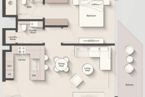 Appartement à Jumeirah Islands, Dubai, 1 chambre, 76 m², № 103547 - photo 3