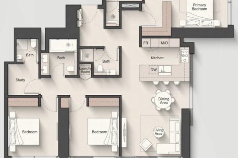 Appartement à Jumeirah Islands, Dubai, 1 chambre, 76 m², № 103547 - photo 20