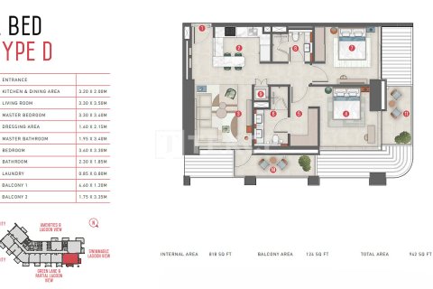 Купить квартиру в Meydan, Дубай: 1 спальня, 55м², № 105650 - фото 11