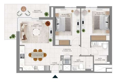 Apartamento en Dubai Hills Estate, Dubai, 2 dormitorios, 104.1 m², № 94628 - foto 10