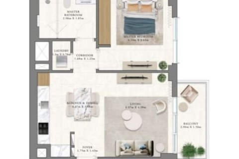 Apartment in Dubai Hills Estate, Dubai 1 bedroom, 70 sq.m. № 103618 - photo 6