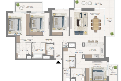 Apartment in Dubai Marina, Dubai 1 bedroom, 73 sq.m. № 103615 - photo 13
