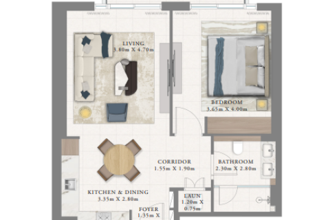 Apartment in Dubai Marina, Dubai 1 bedroom, 73 sq.m. № 103615 - photo 5