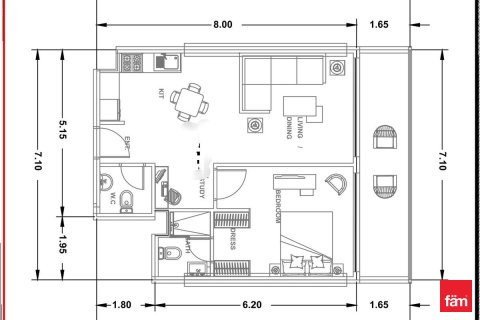Apartment in Dubai Sports City, Dubai 1 bedroom, 64.3 sq.m. № 111467 - photo 2