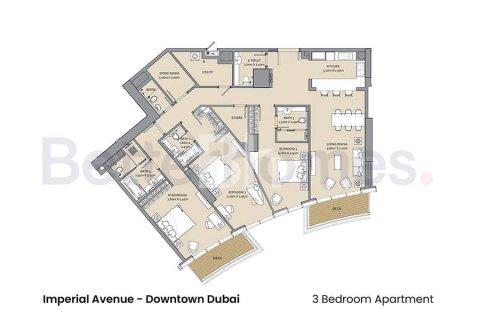 Appartement à Downtown Dubai (Downtown Burj Dubai), Dubai, 3 chambres, 203 m², № 24369 - photo 2