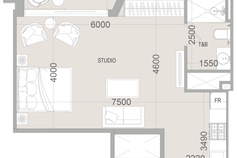 Купить квартиру в Аль-Сатве, Дубай: студию, 45м², № 50304 - фото 14