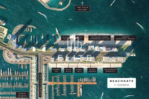 Apartamento en EMAAR Beachfront, Dubai Harbour, Dubai, 2 dormitorios, 115 m², № 60121 - foto 2