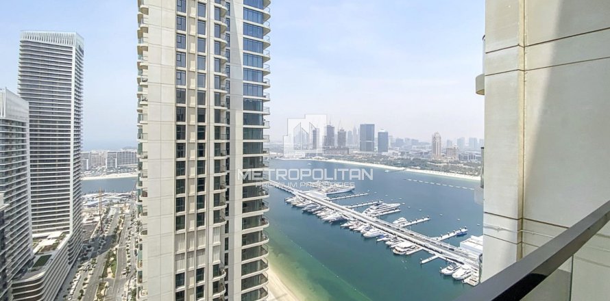 Appartement à EMAAR Beachfront, Dubai Harbour, Dubai, 1 chambre, 77 m², № 74056