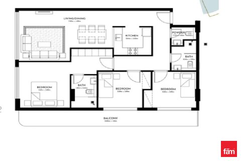 Apartment in Dubai 3 bedrooms, 123.7 sq.m. № 111721 - photo 2