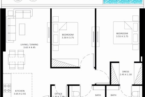 Appartement à BAYZ 101 à Business Bay, Dubai, 35 m², № 104019 - photo 4