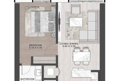 شقة في CASA DAMAC TOWER في Al Sufouh, دبي 1غرف نوم, 76 م² رقم 104016 - صورة 6
