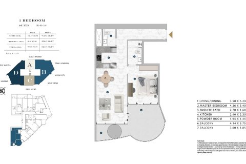 Apartamento en Maritime City, Dubai, estudio, 43 m², № 103499 - foto 18