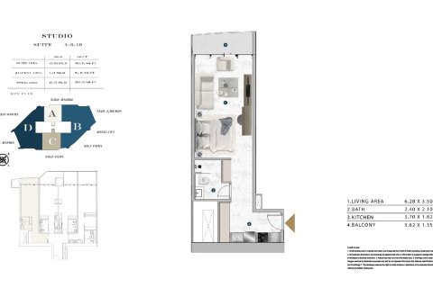 Apartamento en Maritime City, Dubai, estudio, 43 m², № 103499 - foto 23
