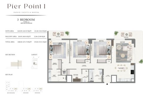 Apartment in Mina Rashid, Dubai 1 bedroom, 72 sq.m. № 103500 - photo 3
