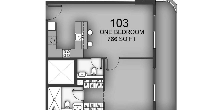 Apartment in Aizel Tower in International City, Dubai 1 bedroom, 71.16 sq.m. № 40106
