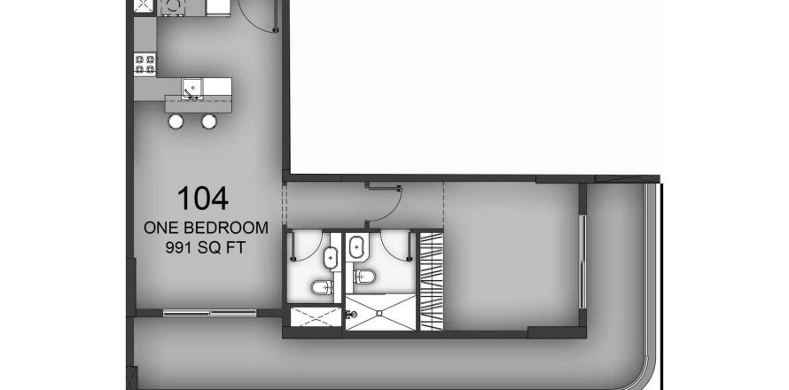 Apartment in Aizel Tower in International City, Dubai 1 bedroom, 92.07 sq.m. № 40107