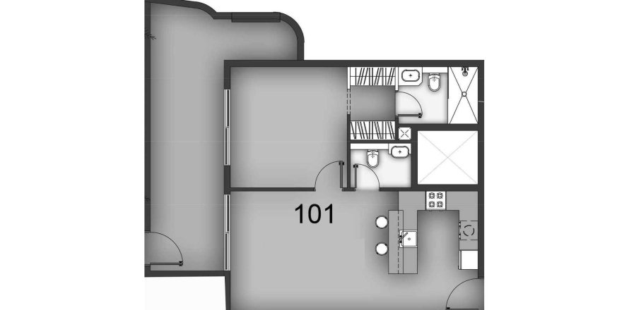 Apartment in Aizel Tower in International City, Dubai 1 bedroom, 1149790 sq.m. № 40078