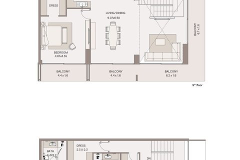 Apartment in Dubai 1 bedroom, 105 sq.m. № 103636 - photo 3