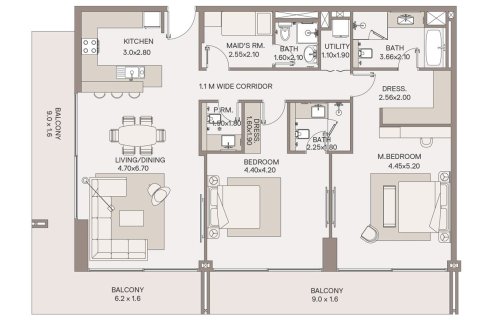 Apartment in Dubai 1 bedroom, 105 sq.m. № 103636 - photo 6