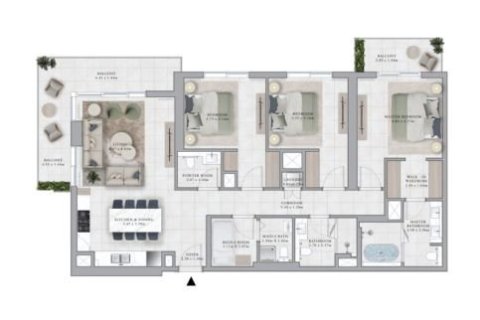 Apartment in Dubai Hills Estate, Dubai 1 bedroom, 71 sq.m. № 103637 - photo 2