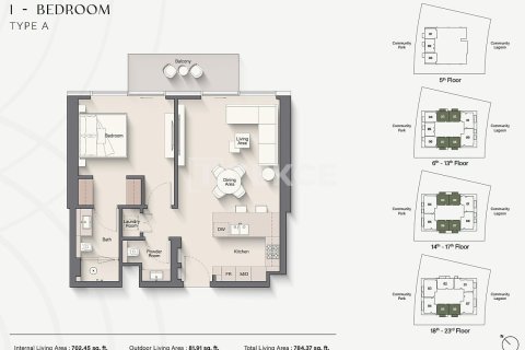 Appartement à Meydan, Dubai, 3 chambres, 160 m², № 50244 - photo 15