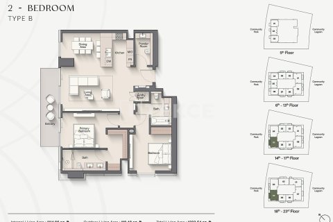 Appartement à Meydan, Dubai, 3 chambres, 160 m², № 50244 - photo 18