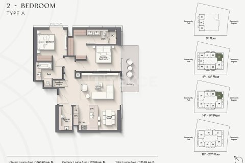 Appartement à Meydan, Dubai, 3 chambres, 160 m², № 50244 - photo 17
