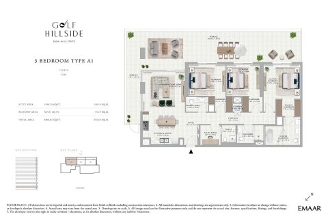 Appartement à Dubai Hills Estate, Dubai, 3 chambres, 148.9 m², № 47182 - photo 10