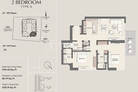 شقة في Meydan, دبي 2 غرف نوم, 117 م² رقم 8115 - صورة 14