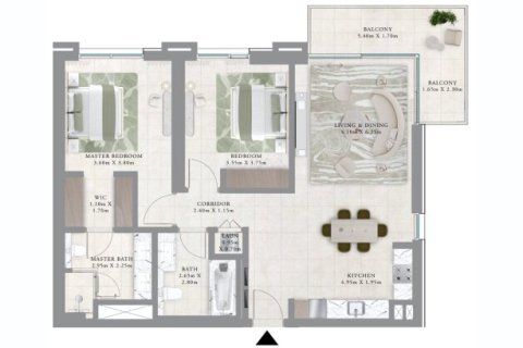 Apartment in Dubai Creek Harbour, Dubai Creek Harbour (The Lagoons), Dubai 1 bedroom, 70 sq.m. № 103749 - photo 4
