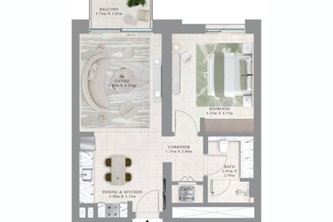 Apartment in Dubai Creek Harbour, Dubai Creek Harbour (The Lagoons), Dubai 1 bedroom, 70 sq.m. № 103749 - photo 5
