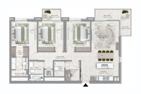 Apartment in Dubai Creek Harbour, Dubai Creek Harbour (The Lagoons), Dubai 1 bedroom, 70 sq.m. № 103749 - photo 3