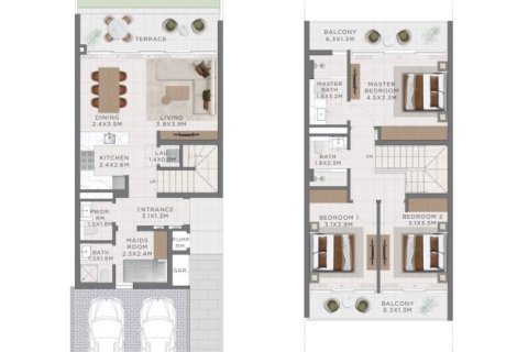 Villa in The Valley, Dubai 3 bedrooms, 200 sq.m. № 103742 - photo 3