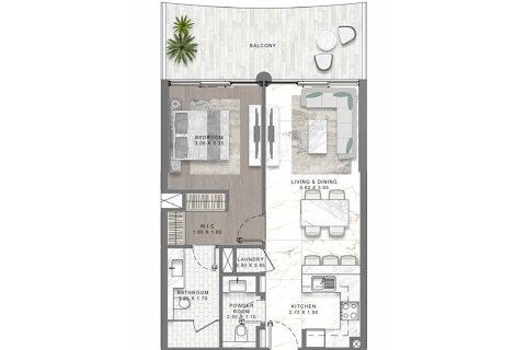 Apartment in Golf City, Dubai 1 bedroom, 68 sq.m. № 134072 - photo 3
