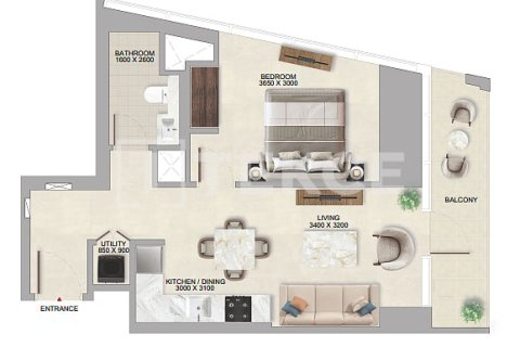Apartment in Jumeirah Lake Towers, Dubai 1 bedroom, 46 sq.m. № 115342 - photo 8