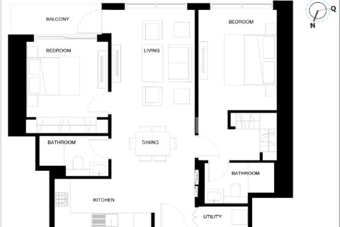 Appartement à Sobha Hartland, Mohammed Bin Rashid City, Dubai, 2 chambres, 86 m², № 19407 - photo 14