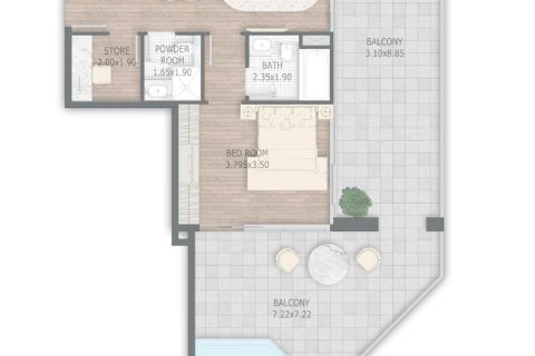 Apartment in Al Satwa, Dubai 1 bedroom, 124.4 sq.m. № 41663 - photo 11