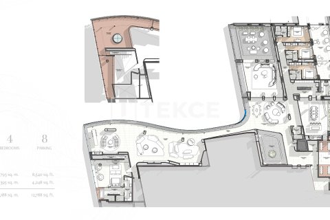 Купить пентхаус в Бизнес-Бэе, Дубай: 4 спальни, 1188м², № 85414 - фото 22