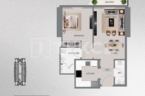 Купить квартиру в Meydan, Дубай: студию, 37м², № 85412 - фото 20