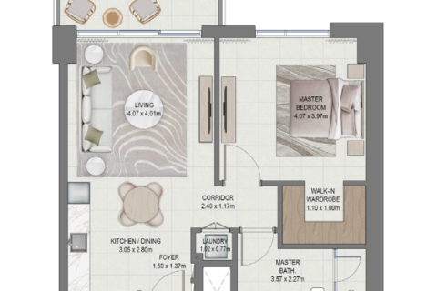 Apartment in Dubai South (Dubai World Central), Dubai 1 bedroom, 74 sq.m. № 92478 - photo 4