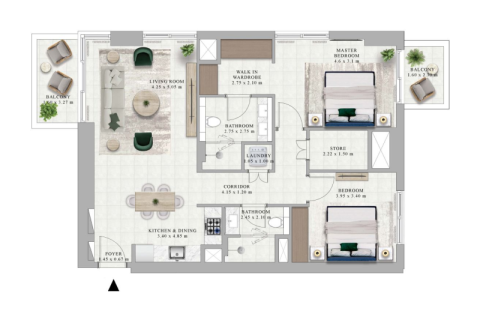 Apartment in Dubai Hills Estate, Dubai 1 bedroom, 69 sq.m. № 92480 - photo 5