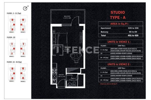 Appartement à Jumeirah Lake Towers, Dubai, 1 chambre, 74 m², № 89142 - photo 13